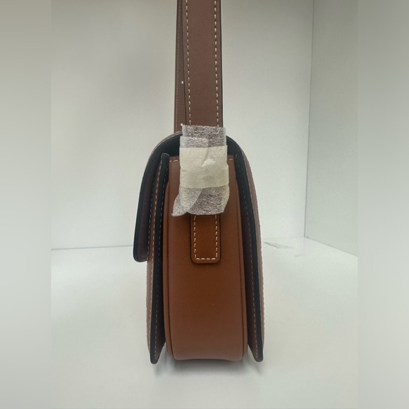 Celine Teen Triomphe Embroidered Raffia Textile Bag - Picture 7 of 14